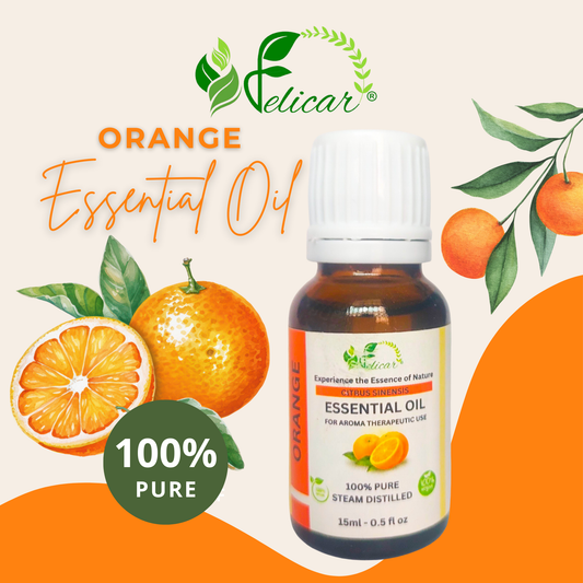 Orange Essential Oil for Stress Relief, Skin Care and Relaxation